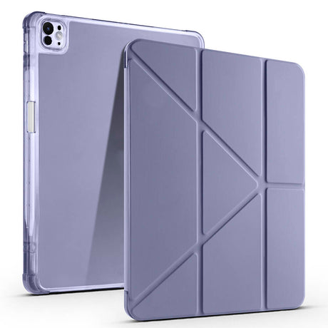 Apple iPad Pro 13 2024 Kılıf Zore Tri Folding Kalem Bölmeli Standlı Kılıf