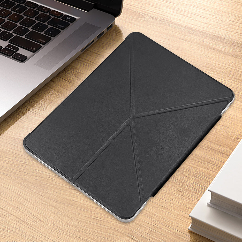 Apple iPad Pro 13 2024 Raptic Clear Folio Airbagli Şeffaf Kapaklı Katlanabilir Standlı Kılıf