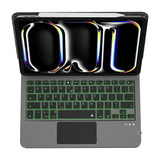 Apple iPad Pro 13 2024 Wiwu MK-003 Gizli Kalem Bölmeli Klavyeli Standlı Kılıf