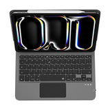 Apple iPad Pro 13 2024 Wiwu MK-003 Gizli Kalem Bölmeli Klavyeli Standlı Kılıf