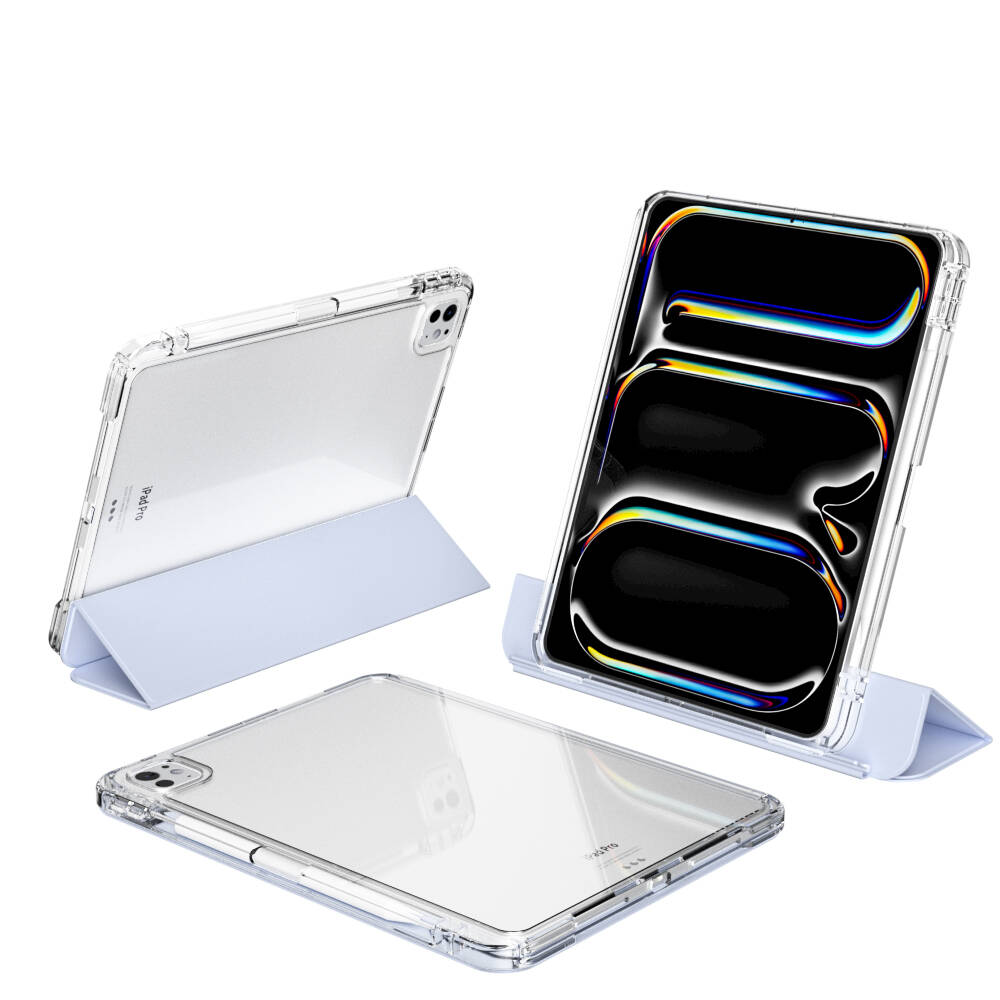 ​​Apple iPad Pro 13 2025 M5 Kılıf Magnetik Ayrılabilen Airbagli Zore Sliding Tablet Kılıfı