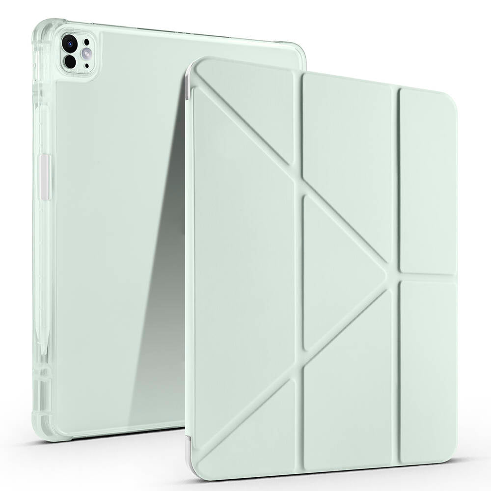 Apple iPad Pro 13 2025 M5 Kılıf Zore Tri Folding Kalem Bölmeli Standlı Kılıf