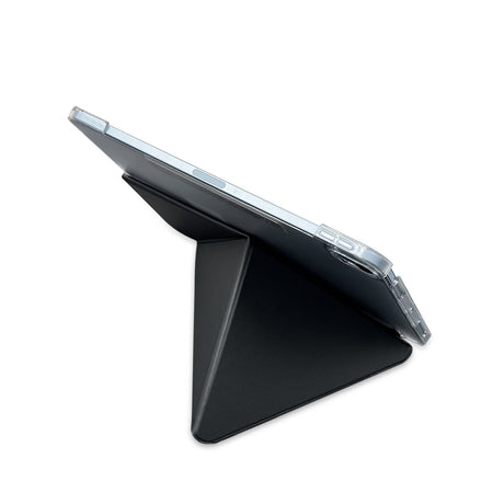 Apple iPad Pro 13 2025 M5 Raptic Clear Folio Airbagli Şeffaf Kapaklı Katlanabilir Standlı Kılıf