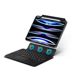 Apple iPad Pro 13 2025 M5 Zore Border Keyboard Bluetooh Bağlantılı Standlı Klavyeli Tablet Kılıfı