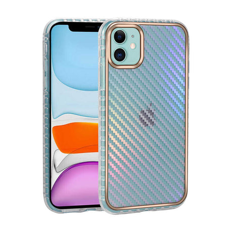 Apple iPhone 11 Kılıf Desenli Parlayan Transparan Zore Avva Kapak