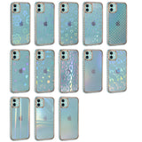 Apple iPhone 11 Kılıf Desenli Parlayan Transparan Zore Avva Kapak