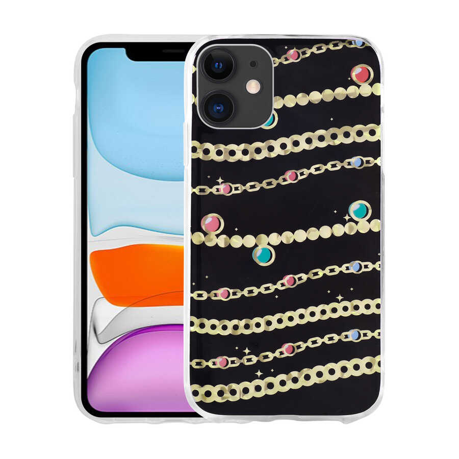 Apple iPhone 11 Kılıf Desenli Sert Zore Elnov Kapak