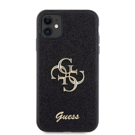 Apple iPhone 11 Kılıf Guess Orjinal Lisanslı 4G Büyük Metal Logolu Glitter Kapak