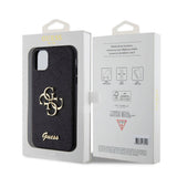 Apple iPhone 11 Kılıf Guess Orjinal Lisanslı 4G Büyük Metal Logolu Glitter Kapak
