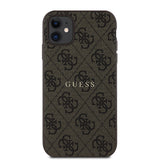 Apple iPhone 11 Kılıf Guess Orjinal Lisanslı 4G Desen Yazı Logolu Kapak