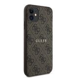 Apple iPhone 11 Kılıf Guess Orjinal Lisanslı 4G Desen Yazı Logolu Kapak