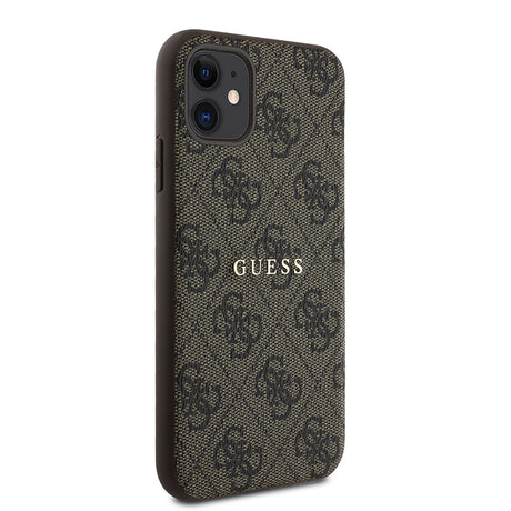 Apple iPhone 11 Kılıf Guess Orjinal Lisanslı 4G Desen Yazı Logolu Kapak