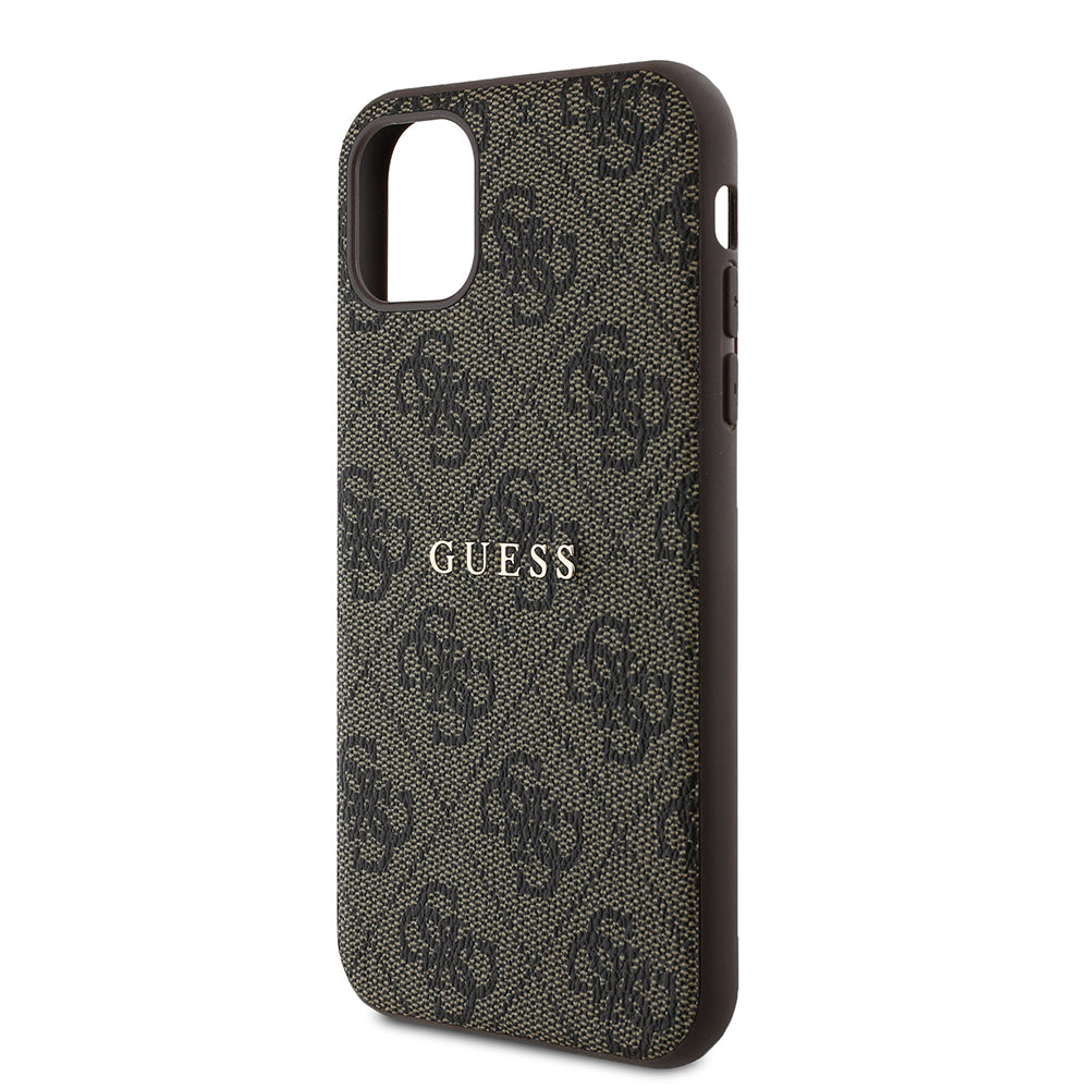 Apple iPhone 11 Kılıf Guess Orjinal Lisanslı 4G Desen Yazı Logolu Kapak