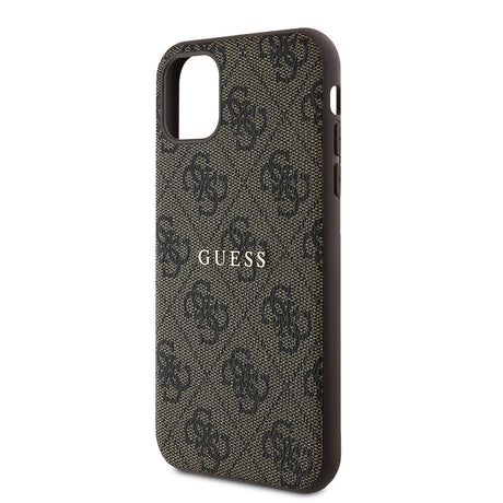 Apple iPhone 11 Kılıf Guess Orjinal Lisanslı 4G Desen Yazı Logolu Kapak