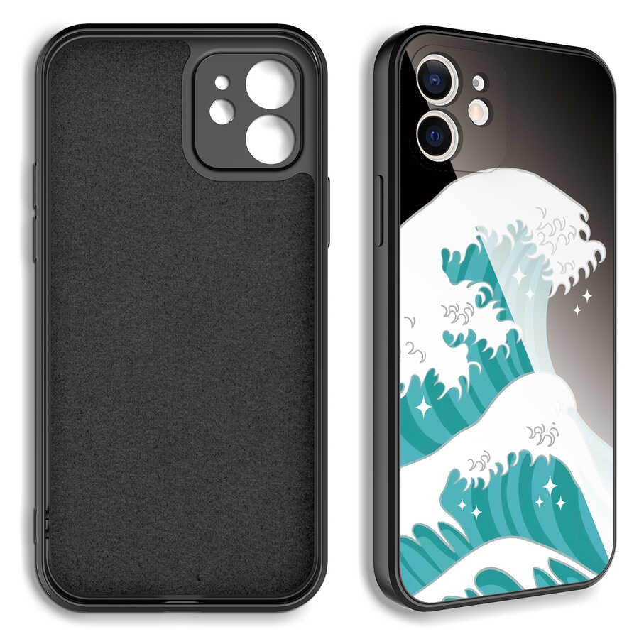 Apple iPhone 11 Kılıf Kamera Korumalı Desenli Sert Silikon Zore Epoksi Kapak