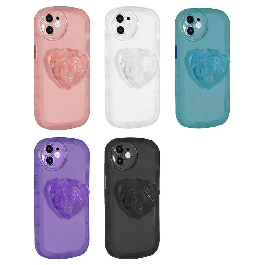 Apple iPhone 11 Kılıf Kamera Korumalı Pop Soketli Renkli Zore Ofro Kapak
