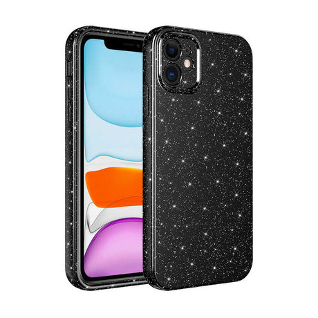 Apple iPhone 11 Kılıf Kamera Korumalı Simli Lüks Zore Koton Kapak