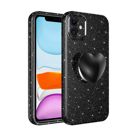 Apple iPhone 11 Kılıf Kamera Korumalı Simli Pop Soketli Lüks Zore Koton Soketli Kapak