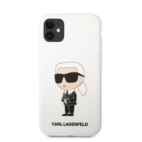 Apple iPhone 11 Kılıf Karl Lagerfeld Silikon Karl Dizayn Kapak