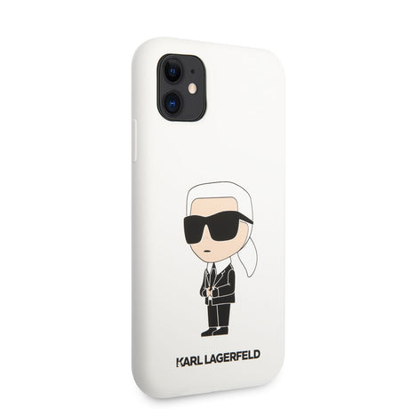 Apple iPhone 11 Kılıf Karl Lagerfeld Silikon Karl Dizayn Kapak