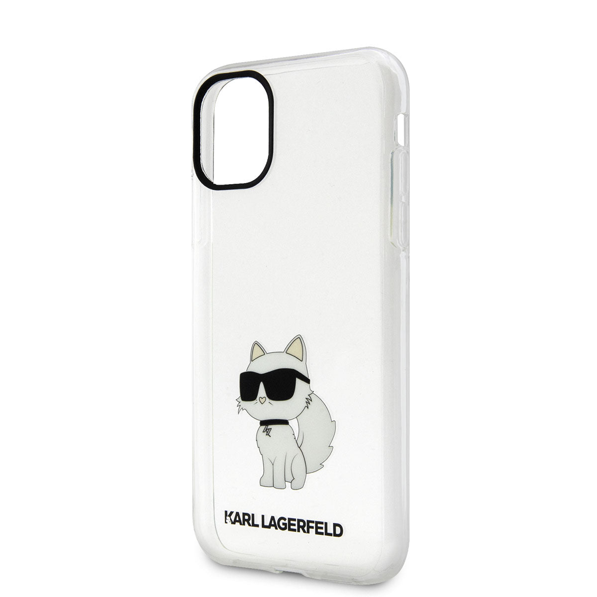 Apple iPhone 11 Kılıf Karl Lagerfeld Transparan Choupette Dizayn Kapak