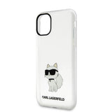 Apple iPhone 11 Kılıf Karl Lagerfeld Transparan Choupette Dizayn Kapak