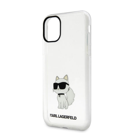 Apple iPhone 11 Kılıf Karl Lagerfeld Transparan Choupette Dizayn Kapak
