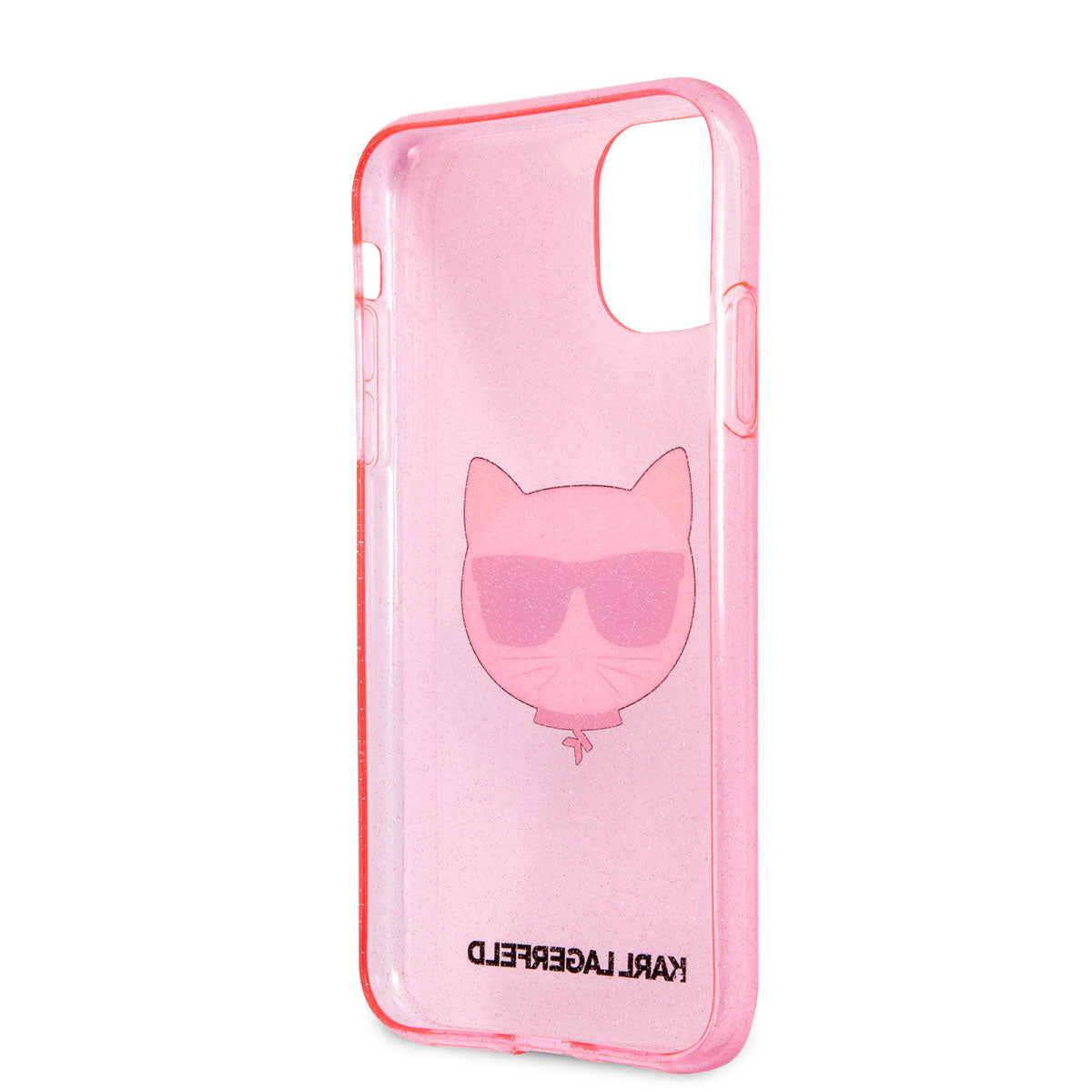 Apple iPhone 11 Kılıf Karl Lagerfeld Transparan Choupette Head Dizayn Kapak