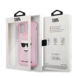 Apple iPhone 11 Kılıf Karl Lagerfeld Transparan Choupette Head Dizayn Kapak