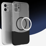 Apple iPhone 11 Kılıf M-Safe Şarj Özellikli Mıknatıslı Zore Duble Kapak