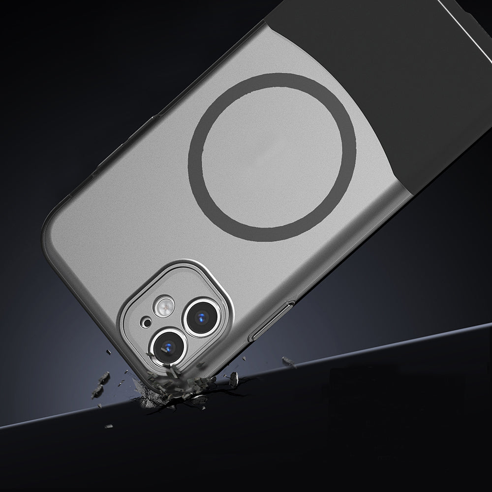 Apple iPhone 11 Kılıf M-Safe Şarj Özellikli Mıknatıslı Zore Duble Kapak