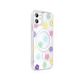 Apple iPhone 11 Kılıf M-Safe Şarj Özellikli Şeffaf Zore Folk Sert Kapak