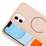 Apple iPhone 11 Kılıf M-safe Şarj Özellikli Zore Meta Kapak
