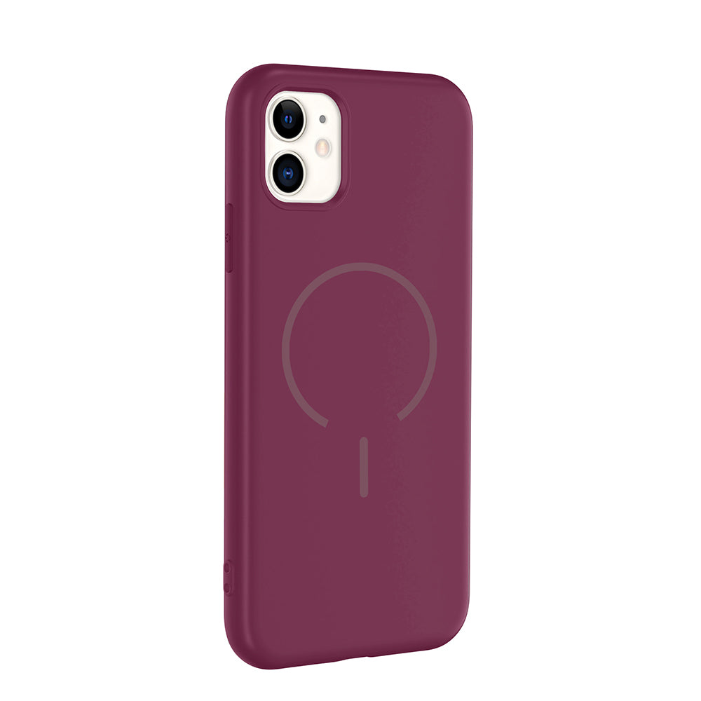 Apple iPhone 11 Kılıf M-safe Şarj Özellikli Zore Meta Kapak