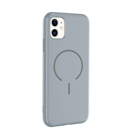 Apple iPhone 11 Kılıf M-safe Şarj Özellikli Zore Meta Kapak