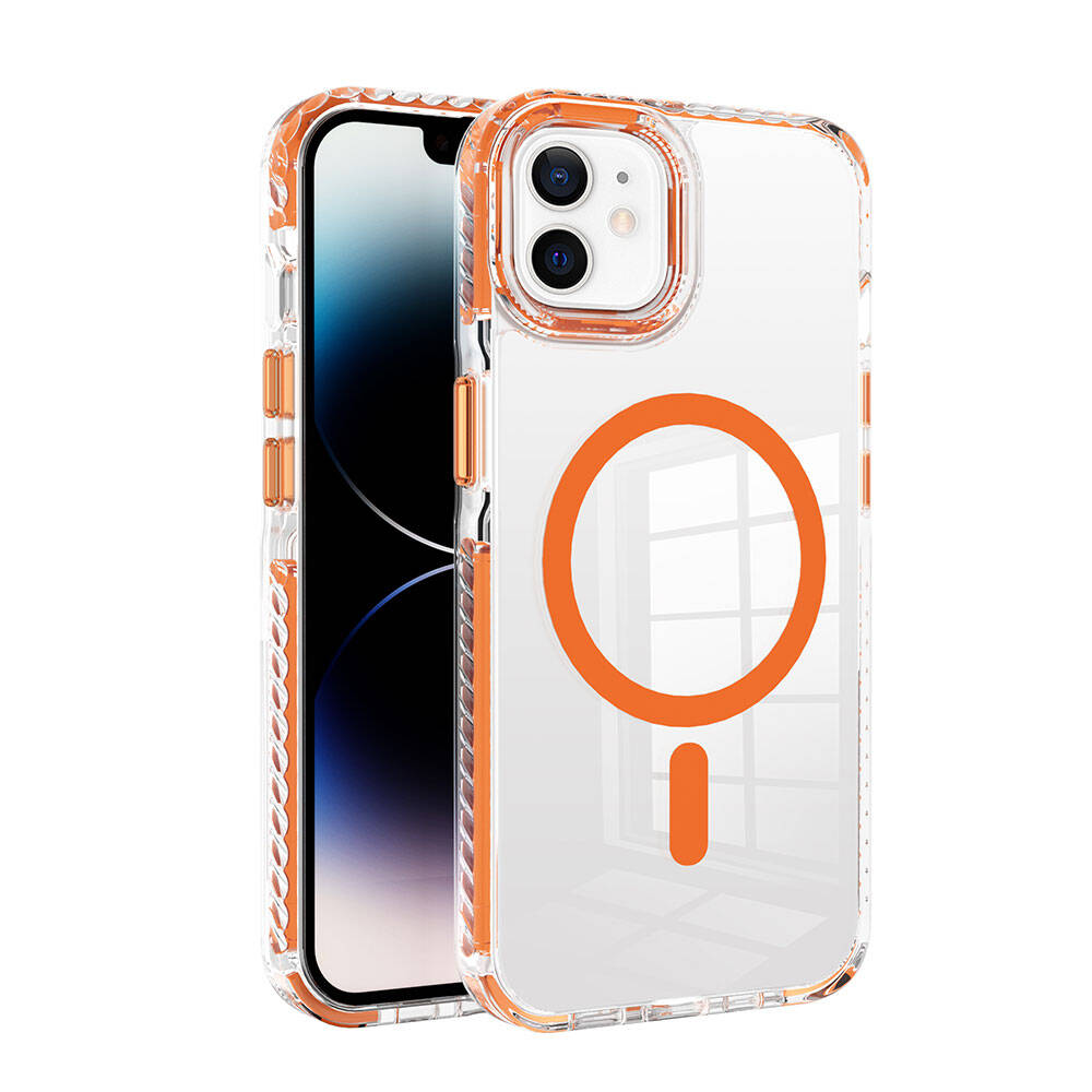 Apple iPhone 11 Kılıf M-safe Şarj Özellikli Airbagli Takılabilir Askı Aparatlı Zore Nana Kapak