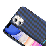 Apple iPhone 11 Kılıf M-safe Şarj Özellikli Karbon Fiber Görünümlü Zore Gros Kapak