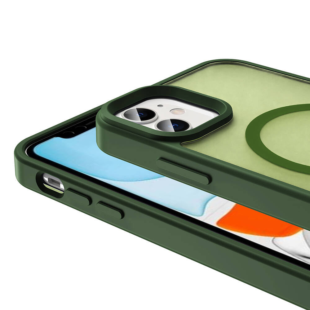 Apple iPhone 11 Kılıf M-safe Şarj Özellikli Mat Arka Yüzey Zore Sio Kapak