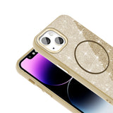 Apple iPhone 11 Kılıf M-safe Şarj Özellikli Parlayan Simli Zore Okso Kapak