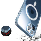 Apple iPhone 11 Kılıf M-safe Şarj Özellikli Şeffaf Sert PC Zore Embos Kapak