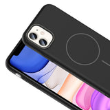 Apple iPhone 11 Kılıf M-safe Şarj Özellikli Zore Ruby Sert Kapak