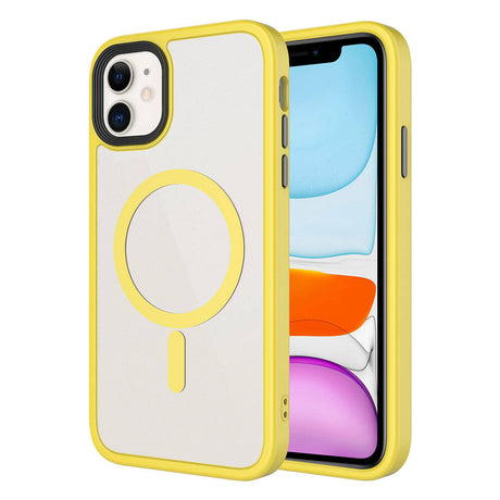Apple iPhone 11 Kılıf Mat Arka Yüzey Wireless Şarj Özellikli Zore Flet M-safe Kapak
