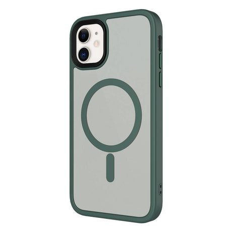 Apple iPhone 11 Kılıf Mat Arka Yüzey Wireless Şarj Özellikli Zore Flet M-safe Kapak