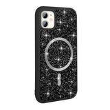 Apple iPhone 11 Kılıf Pırlanta Tasarımlı M-safe Şarj Özellikli Zore Mozaik Silikon Kapak