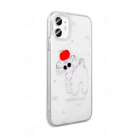 Apple iPhone 11 Kılıf Şeffaf Figürlü Zore Folk Sert Kapak