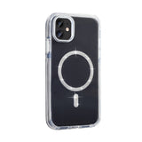 Apple iPhone 11 Kılıf Taşlı Tasarım M-safe Şarj Özellikli Zore Koment Silikon Kapak