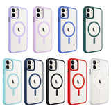 Apple iPhone 11 Kılıf Wireless Şarj Özellikli Zore Krom M-safe Silikon Kapak