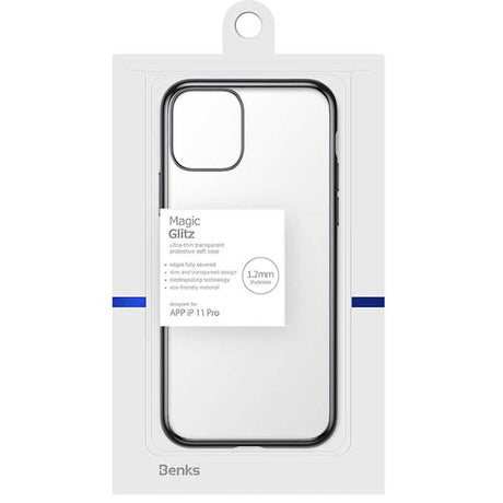 Apple iPhone 11 Pro Benks Magic Glitz Ultra-Thin Transparent Protective Soft Kapak