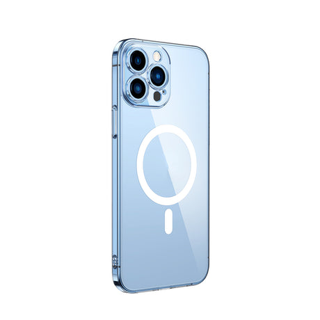 Apple iPhone 11 Pro Max Kamera Korumalı M-Safe Şarj Özellikli Şeffaf Zore London Sert PC Kapak
