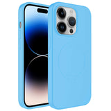 Apple iPhone 11 Pro Max Kılıf M-safe Wireless Şarj Özellikli Pastel Renk Silikon Zore Plas Kapak